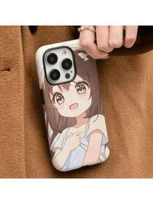 [Shipped from Mexico]La chica pone sus manos en su pecho.Presentamos la nueva serie anti-espía de fundas para teléfonos, funda dos en uno, una funda protectora de cobertura completa adecuada para iPhone 16/15/14/13/12/11 Pro Max Plus. - Blanco - Ver 2