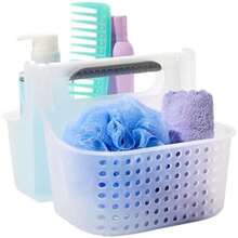 Baño Organizador: Bolsa de Ducha de 2 Compartimentos con Agarre Suave para Almacenamiento de Cubeta de Plástico, Evita Escarcha - PremiumFrost - Ver 2