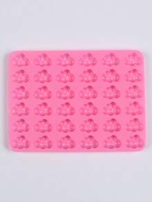 1pc Cloud Pattern Multi-Grid DIY Silicone Mold, Modern DIY Silicone Mold - Pink - View 8