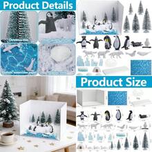 Codree 30 Pcs Arctic Animals Habitat Diorama Project Set Arctic Diorama Box Kit Figurine Toys Model Polar Bear Penguin Animals Figurines Diorama Supplies For DIY Crafts Gifts School ProjectIntellectual Stimulation, Early Education - ArcticStyle 30 chiếc - Xem 1
