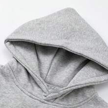 Autumn/Winter Clothing: Street-Style Hip-Hop Style Foam Spider Web Hooded Sweatshirt, Fashionable Sporty Hoodie. - Grey - View 2