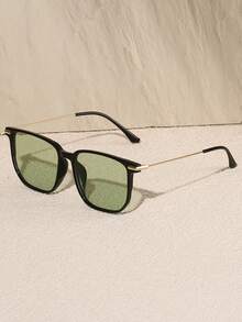 1 Pair Women's Oversized Bohemian Style Fashion Glasses, PC Frame + Metal Temples Design, Showcasing Your Elegant Aura, Best Choice For Daily Outfit, Gifts, And Beach Vacation - 彩色 - 查看 21