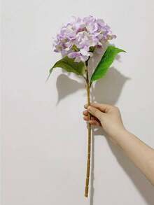 1朵淡紫色仿真绣球花 - 逼真丝绸材质，高品质人造花，适用于DIY婚礼花束/派对/婚礼、家居客厅/厨房/花园、酒店/办公室、春夏家居/花园派对装饰、DIY拱形花环装饰、送给妈妈的礼物、送给闺蜜的礼物、生日礼物、春季装饰、妈妈礼物、闺蜜礼物、生日礼物、新娘花束、仿真花、仿真植物、家居装饰、婚礼装饰、婚礼配饰、送给女性的礼物 - 淡紫色 - 查看 4