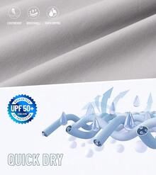 Men's Swim Trunks Quick Dry Board Shorts With Zipper Pockets Beach Shorts Bathing Suits Men - No Mesh Liner - 淺灰色 - 查看 5