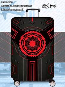 1pc Luggage Cover Suitcase Protective Sleeve, Multiple Sizes Available. Made Of Polyester Fiber, Scratch-Resistant & Wear-Resistant, Unisex. Ideal For Business Trips And Summer Vacations. Easy To Hand Wash And Detachable, A Must-Have Travel Accesso - Multicolor - View 20