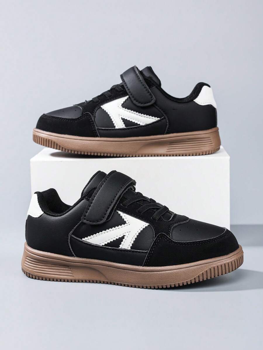 Kids Sneakers - Black and White - View 1