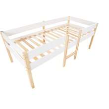 Bed Frames - White+Solid Wood+90cm*190cm - View 11
