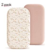 Cotton Muslin Crib Fitted Sheet, Suitable For Baby Delight, Dream On Me, AMKE And Other Brands Rectangular Mattresses, Soft And Comfortable For Baby Boys And Girls