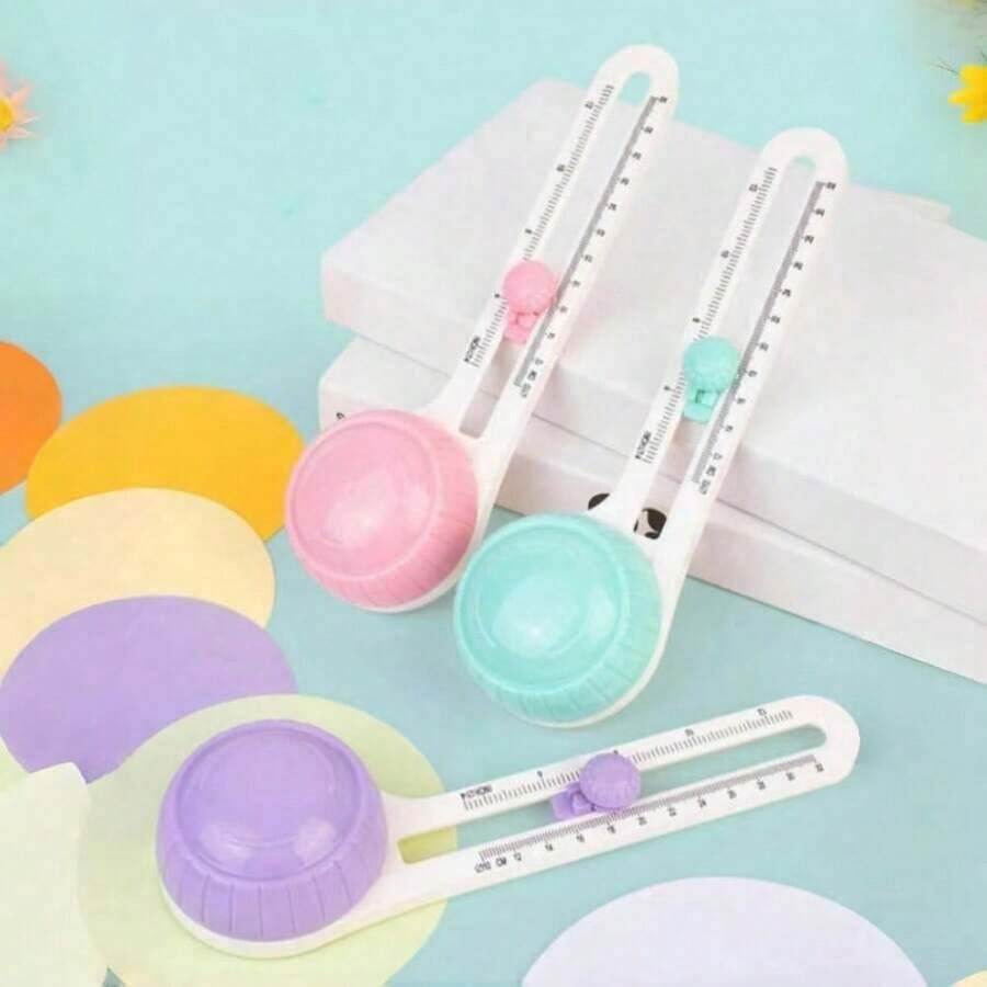 1Pc Circle Cutter, Circle Paper Cutters, Circle Cutter Paper Crafts, Adjustable Circle Cutters, Circular CutterTool, 4 Inch CircleCutter Paper, Rotary PaperCutter, CircleCutters,Circle Paper Trimmer, Circular Round Rotary Paper Cutter Slicer Scrapbook Photo Cardstock,Back To School,School Supplies - 彩色 - 查看 1