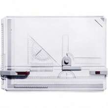 A3 Drawing Board Multifunctional Technical Drawing Set AAdjustable Angle Drawing Table For Students Engineers Architects 51X37cm - Transparent White - View 4