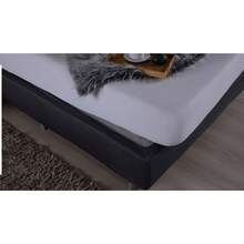 Box Spring Bed Skirt, Fitted Style, Gel Knit - Burdeos - Ver 3