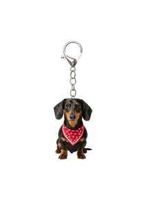 Móc khóa hình chó Dachshund dễ thương đeo yếm đỏ, thiết kế acrylic độc đáo, nhẹ, phù hợp với chìa khóa xe, chìa khóa điện thoại, ba lô và ví, trang trí tiệc tùng - Món quà hoàn hảo cho bạn bè, lựa chọn hàng đầu cho Ngày Valentine. - Nhiều màu - Xem 10