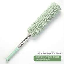 Extendable Dust Brush Car Cleaning Tool, Stainless Steel Long Feather Duster, Multi-Functional Reusable Home Dusting Small Brush - A - View 8