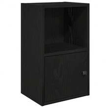 vidaXL Bibliothèque chêne nero 31x24x52 cm ingegneria del legno - nero - Visualizzare 2