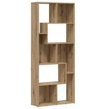 vidaXL Biblioteca de madera artesanal 67x24x161 cm madera de ingeniería - Marrón - Ver 2
