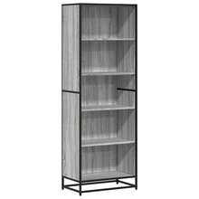 vidaXL Bibliothèque sonoma gris 60x35x170,5 cm ingegneria del legno - Grigio - Visualizzare 2