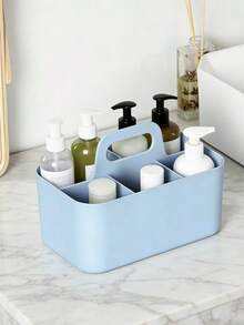 Portable Handheld Storage Box, Makeup Organizer Box, Can Store Eyeshadow, Makeup Brushes, Etc., Can Be Placed On Bathroom Countertop, Multi-Functional Storage Rack, Essential For Back To School. Stackable Storage Boxes, Suitable For Bathroom, Office, Crafts Or Study Supplies Storage - Multicolor - View 9