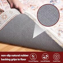 almohadillas para orejas de fieltro y goma natural de 1 8 pulgadas de grosor, agarre antideslizante para alfombras de 3 x 5 pies, mantiene las alfombras en su lugar, almohadillas para orejas - 3x5Rectangular18pulg - Ver 4