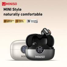 MINISO MS105 無線耳機，便攜超輕量 | 智慧 AI 翻譯，OWS 純淨低音，低延遲，防摔，USB-C 介面附充電盒，內建雙麥克風，適合戶外運動、遊戲、辦公等場景 - 白色 - 查看 4