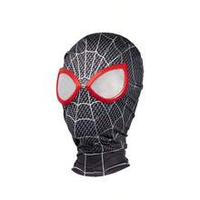 1pc Marvel Spider-Man Mask, Miles Morales Spider-Man Superhero Cosplay Costume Prop, Cartoon Silk Eye Mask Breathable Lightweight Sleep Mask - SDZ Headgear - View 8