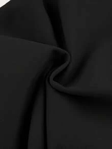 Men's Fashion Cargo Pants, Straight Leg, Elastic Waist, Loose Fit, Solid Color, Single Side Embroidered Logo, Long Pants, Fall