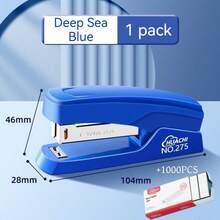 1 Set Office Stapler, Comes With 1000 Staples, Can Staple 25 Sheets, Student Stapler, Portable Multifunctional Cute Office Binding Machine, Home Use, Effortless Binding, Compact Mini, Sturdy And Durable, One-Click Binding, Anti-Jam, Safety Protection, Simple Highly Attractive Design, Ins Style, Japanese Fresh - New Morandi Stapler - View 5