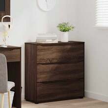 vidaXL Armoire de rangement Chêne Marron 80 x 31 x 81 cm - Tabac - Voir 1