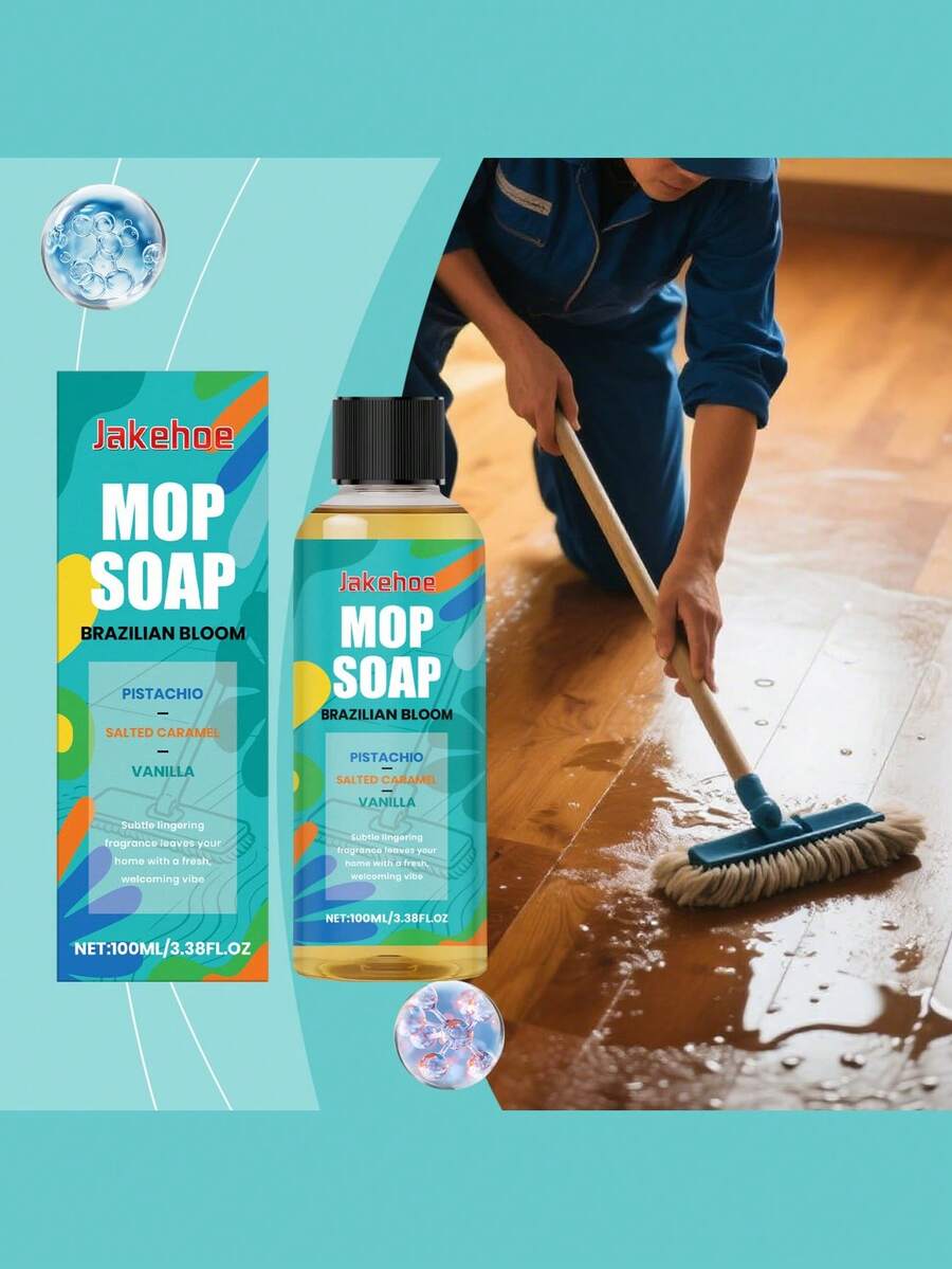 jakehoe Fragrant Mop Soap Cleaning Liquid, Multi-Surface Floor Cleaner, Degreasing, Refreshing, Long-Lasting Fragrance - Multicolor - View 1