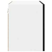 vidaXL Armoire suspendue 2 pcs Chêne noir et Blanc 50 x 31 x 40 cm - Noir - Voir 8