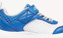 Skechers Toddler Mesh Breathable Athletic Shoes - Blue and White - View 3