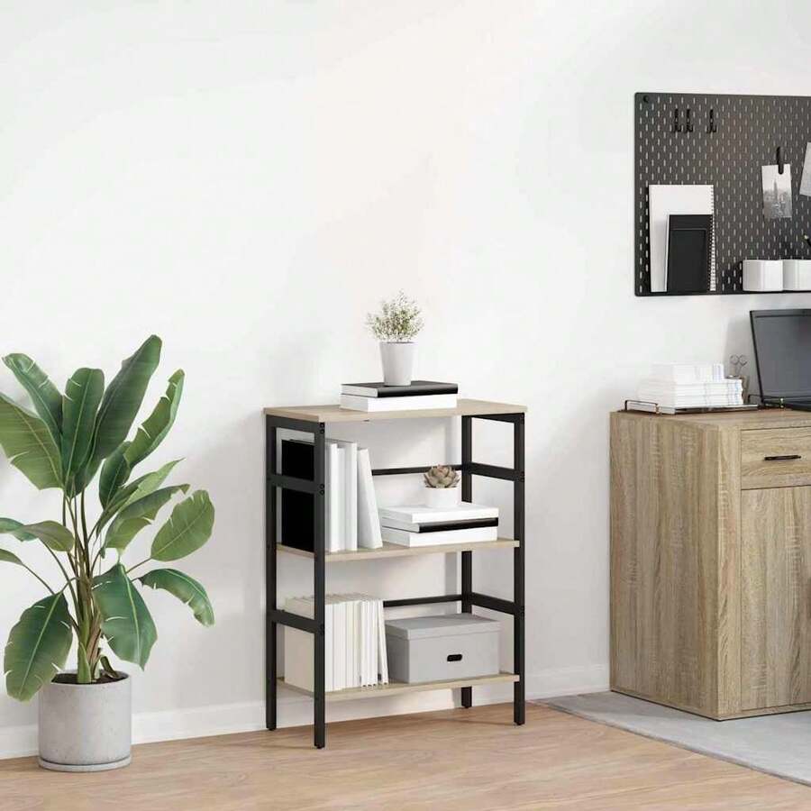 vidaXL Étagère Chêne Sonoma 60 x 29,5 x 81 cm Legno d'ingénierie - Castano - Visualizzare 1
