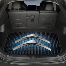 1 Tapete de Porta-Malas com Logotipo Citroën - Revestimento de Carga Resistente com Base de Borracha Antiderrapante, Durável, Resistente ao Desgaste, Fácil de Limpar, Tapete Automotivo Multiuso, Carpete de Carro. Apresenta Design Icônico da Marca de Automóveis, Adequado para SUVs, Sedãs, Caminhões - Superfície Resistente a Arranhões, Fácil de Limpar. Decoração de Banheiro - Multicolorido - Visão 4