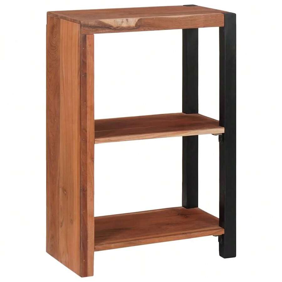 vidaXL Étagère Marron 50 x 30 x 75 cm Bois d'Acacia Massif - Tabac - Voir 1