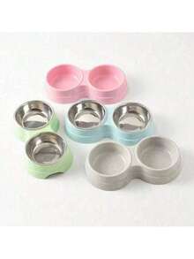 Double-Layer Stainless Steel Pet Bowl - Non-Slip Base - Suitable For Food And Water - Easy To Clean - 100ml - View 8