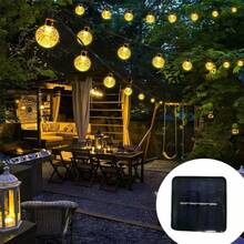 1串21.3英尺LED太阳能泡泡球灯串，户外庭院露营装饰灯，时尚透明暖色仙女灯，适用于庭院、树木、街道、走廊、日常聚会、节日、生日礼物 - 氣泡球燈串 - 查看 1