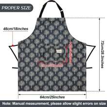 SATINIOR 3 Pieces Waterproof Bib Apron With 2 Pockets Adjustable Cooking Kitchen Apron For Women Men Chef BBQ Baking Cleaning - ColorA - 查看 2