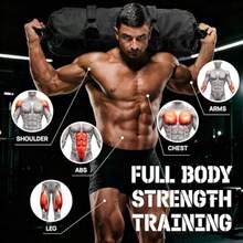 nnYes4All Sacos de Arena para Entrenamiento Sacos Ajustables sin Relleno para Entrenamiento con Asas Varios Colores ycc - NegroS525libras - Ver 5