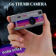 G6 Ultra-Portable HD Mini Digital Camera With Interchangeable Lens And Manual Mode - Effortless Mobile Upload For Vlogging, Travel, Parties, And Student Life (DARK STYLE PURPLR) - Mini Keychain Camera, Thumb Camera, 1080P FHD Retro Digital Camera, Compact Vintage Micro Cameras - Perfect Birthday Gifts - Màu tím - Xem 2