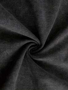 Men Shirts Men'S Vintage-Inspired Washed Acid Oversized T-Shirt - Japanese Anime Retro Graphic Print, Short Sleeve, Crew Neck, Loose Fit, All-Season Casual Streetwear Tee, Casual Wear Tee| Retro Anime Print| Durable Casualwear Men Clothes - 黑色 - 查看 6