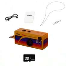 G6 Ultra-Portable HD Mini Digital Camera With Interchangeable Lens And Manual Mode - Effortless Mobile Upload For Vlogging, Travel, Parties, And Student Life (SUNSET STYLE YELLOW) - Mini Keychain Camera, Thumb Camera, 1080P FHD Retro Digital Camera, Compact Vintage Micro Cameras - Perfect Birthday Gifts - 黃色 - 查看 11