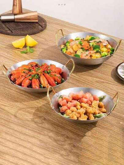 1件加厚不锈钢固/液酒精炉具，干锅炊具，适用于家庭、餐厅、宿舍、商业用途