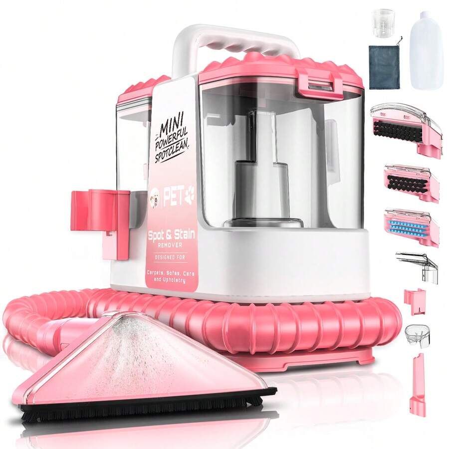 Carpet Cleaner Machine,13Kpa Powerful Suction Spot Cleaning,Multifunctional Accessories,Easy Move With Handle Dual Water Tank Design,Equipped With Cleaning Fluid Deep Stain Cleaning For Carpet, Car Seats, Pets, Couches - 查看 1