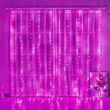 Luces de cortina de hadas con LED, luces decorativas interiores, alimentadas por USB, con control remoto, 8 modos de iluminación, adecuadas para el Día de San Valentín, Eid, Navidad, Día de la Madre, Pascua, dormitorio, fiesta, decoración de boda - guirnaldas de luces LED USB para cortinas - Ver 18