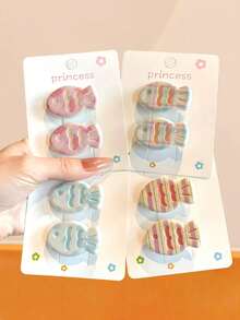 8pcs/Set Colorful Dachshund Shaped Hair Clips, Cute Cartoon Animal Design Hair Accessories - Suitable For Girls And Women, Can Be Used For Daily Hairstyles, Braiding Decoration, Also Suitable For Parties And Festivals, Adorable And Colorful Random, Hair Slide, Hair Barrettes