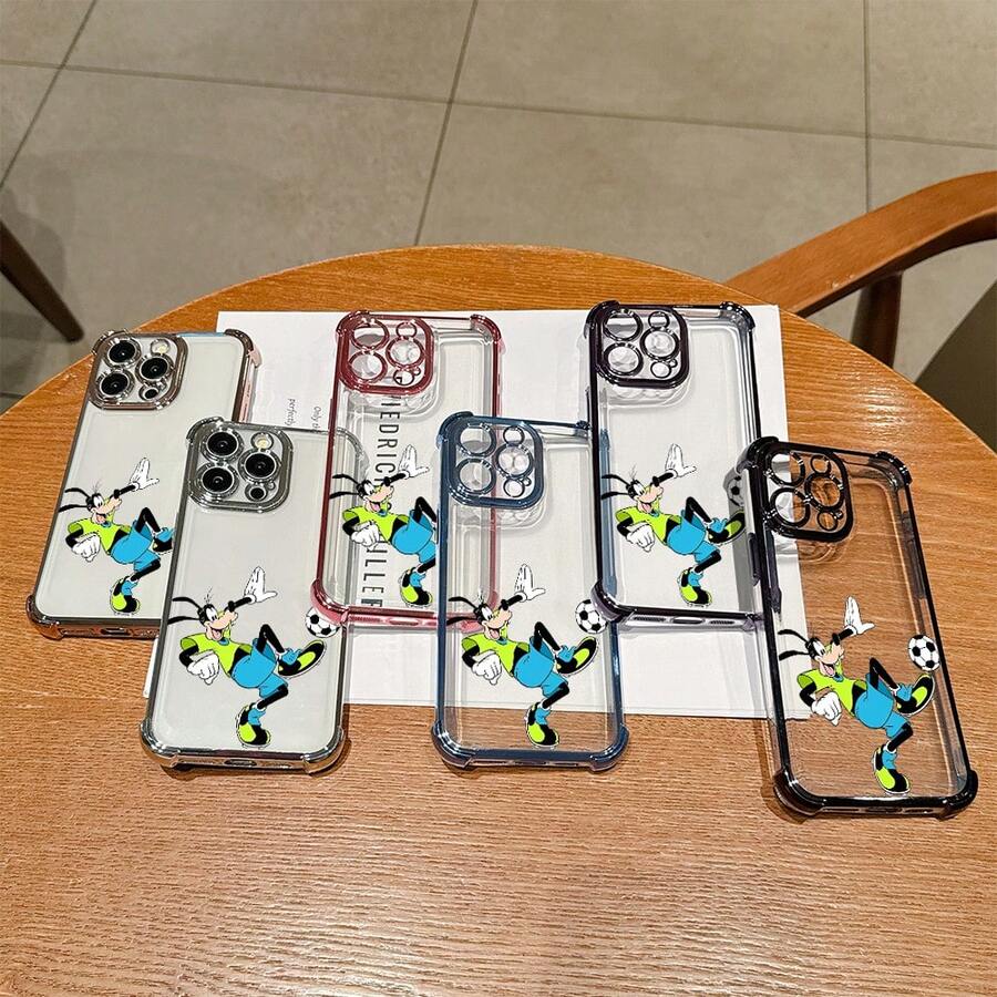 Disney Goofy Patterned Phone Case With A Soccer Theme And Vibrant Colors. Compatible With IPhone 17, 16, 15, 14, 13, 12, And 11 Pro Models. Crafted From Durable TPU With Shockproof Protection. A Fun Gift For Family, Friends, Birthdays, Sports Enthusiasts, And Special Occasions. - 紫色 - 查看 1