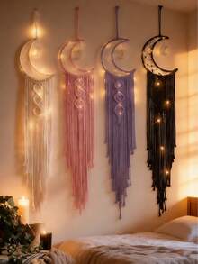 Affordable Moon Macrame Dream Catcher | Ramadan/Eid Decor | Home Gathering | Party/Home/Indoor/Outdoor Decor | Valentine's Day Gift | Home Decor