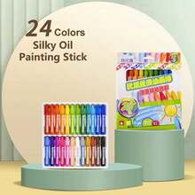 4/12/18/24Colors Art Drawing Set Multicolor Crayons Kid Graffiti Brush Student Oil Painting Stick Suit School Art Supplies - A8 - 查看 12