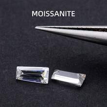Trapezoid Moissanite Trapezoid Cut Suitable For Making Pendants, Necklaces, Rings, Stud Earrings, Earrings, Jewelry Loose Stones - White - View 6