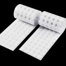 200/400pcs (100/200 Pairs) Black Or White Self-Adhesive Round Hook And Loop Fasteners, Dot Adhesive Hooks And Loops, Transparent Round Adhesive Base, Double-Sided Strong Hook And Loop, Suitable For School Classroom, Kindergarten, Office, Home And Other Occasions