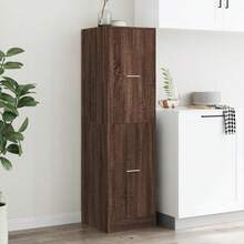 vidaXL Armoire apothicaire chêne marron 40x41x144,5 cm en ingénierie - Tabac - Voir 4